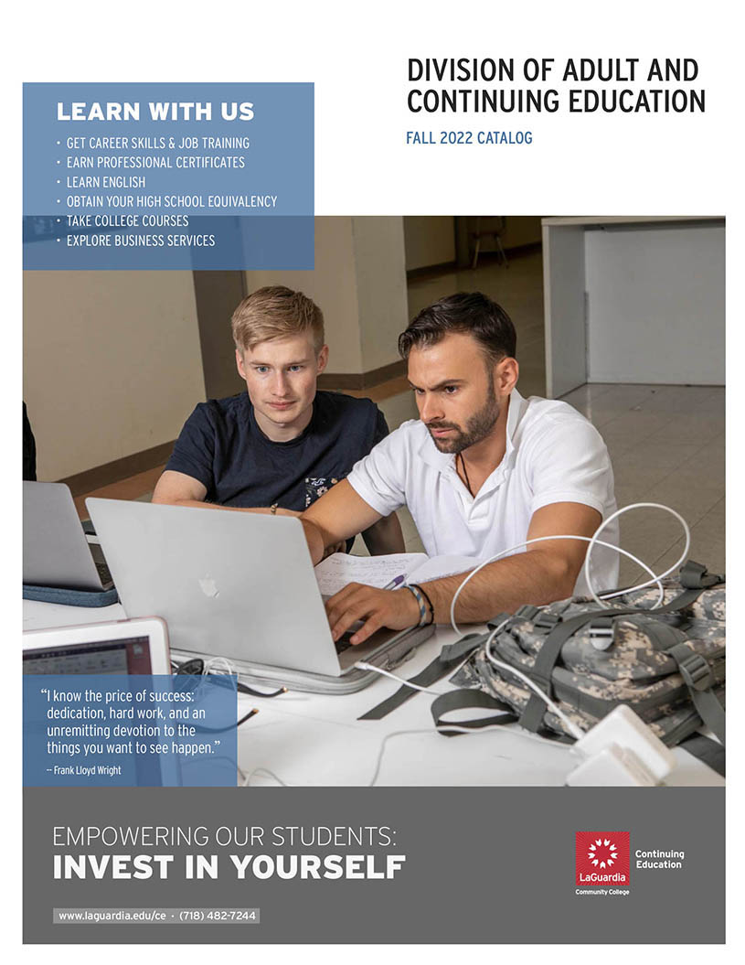 Adult Continuing Education Current Catalogs