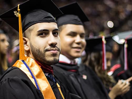 Graduating students posing for a picture