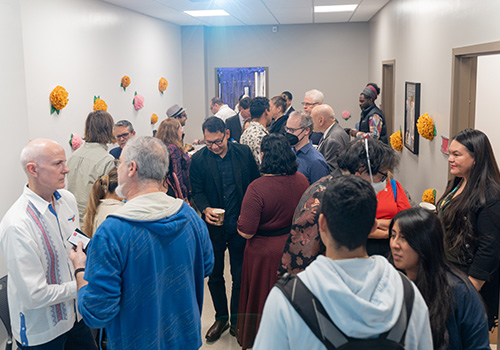 People attending an event