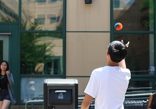 Kids & Teens Student Playing with a ball