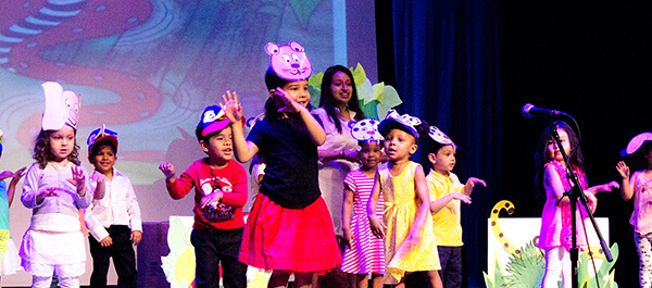 Students from the ECLC Stepping Up Celebration