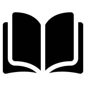 Vector image of an open book