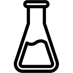 Vector image of an erlenmeyer flask