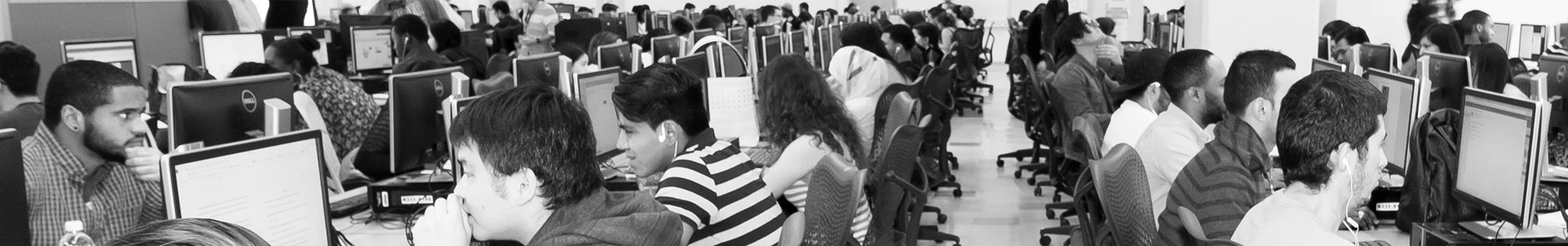 Students using computers at Computer LAB