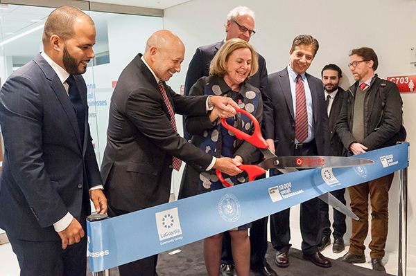 Goldman Sachs Ribbon Cutting Goldman Sachs 10,000 Small Businesses Education Center Opens at LaGuardia Community College