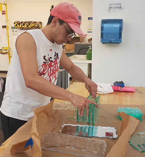 Julian in the FabLab