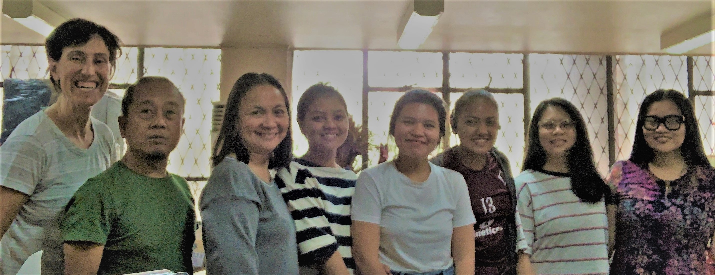 Dr. Karen Miller (at left) with members of the faculty and staff at the Center for International Studies, University of the Philippines