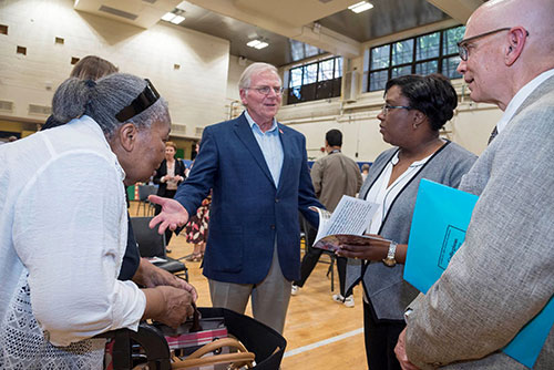 Nellie Pettway, Richard Lieberman, Nireata Seals, and Paul Arcario