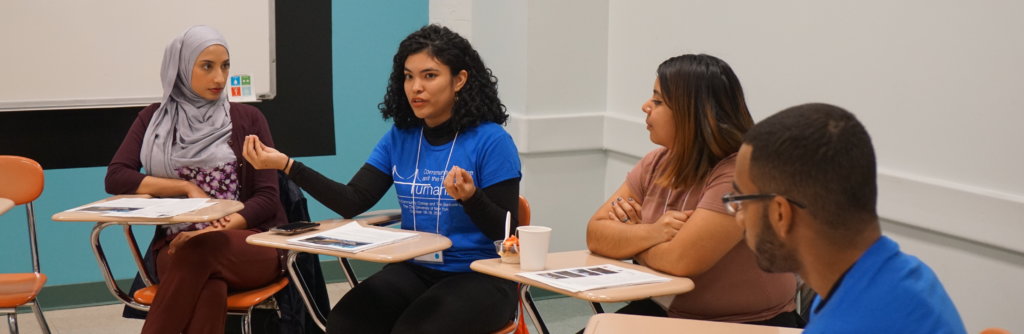 LaGuardia Mellon Humanities Scholars presenting at a conference session