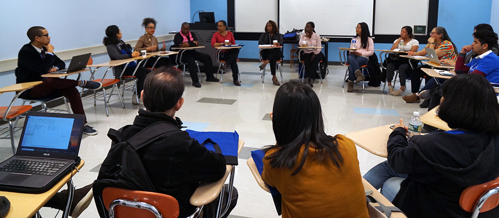 LaGuardia faculty leading a diversity conference session