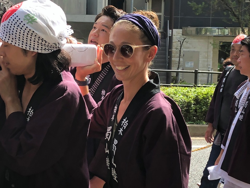 Dr. Kietlinski at a festival in Tokyo.