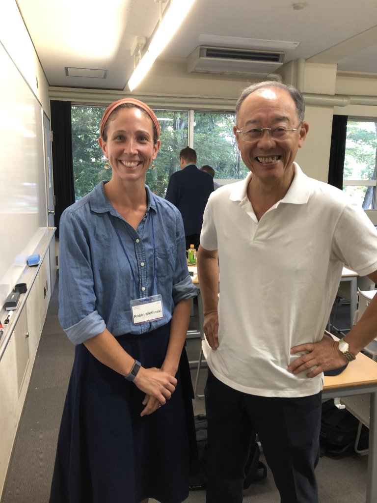 Dr. Kietlinski with her adviser at the University of Tsukuba, Dr. Shimizu Satoshi.