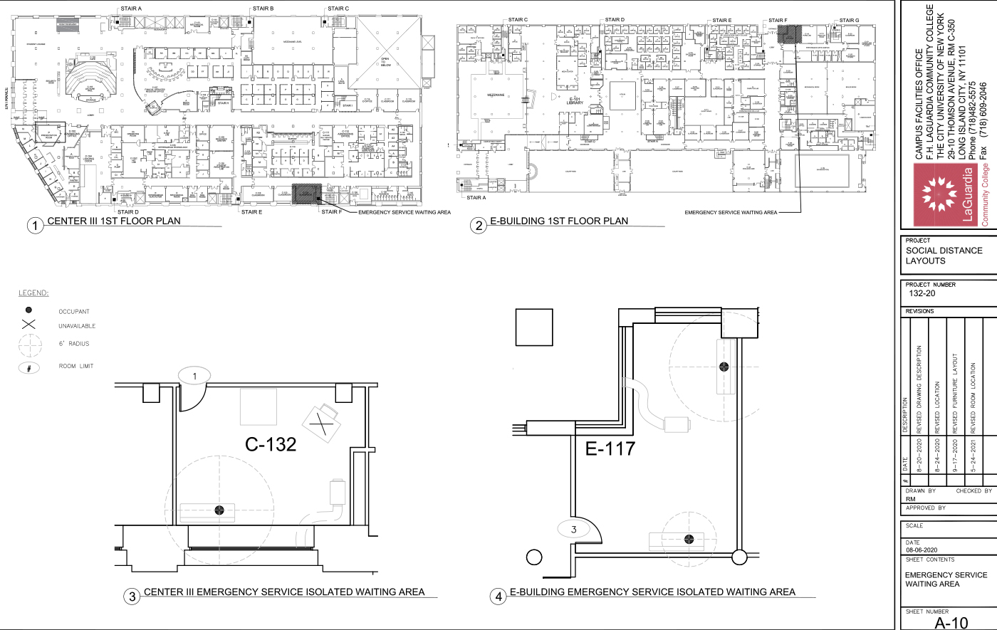 LaGuardia's campus facilities_centerIII 1st floor_Shenker hall 1st floor plan