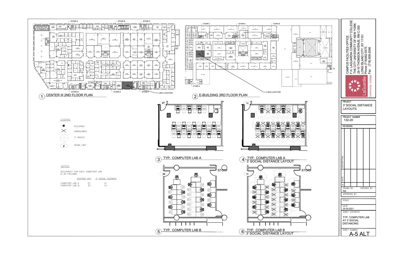 LaGuardia's campus facilities_centerIII 1st floor_Shenker hall 1st floor plan