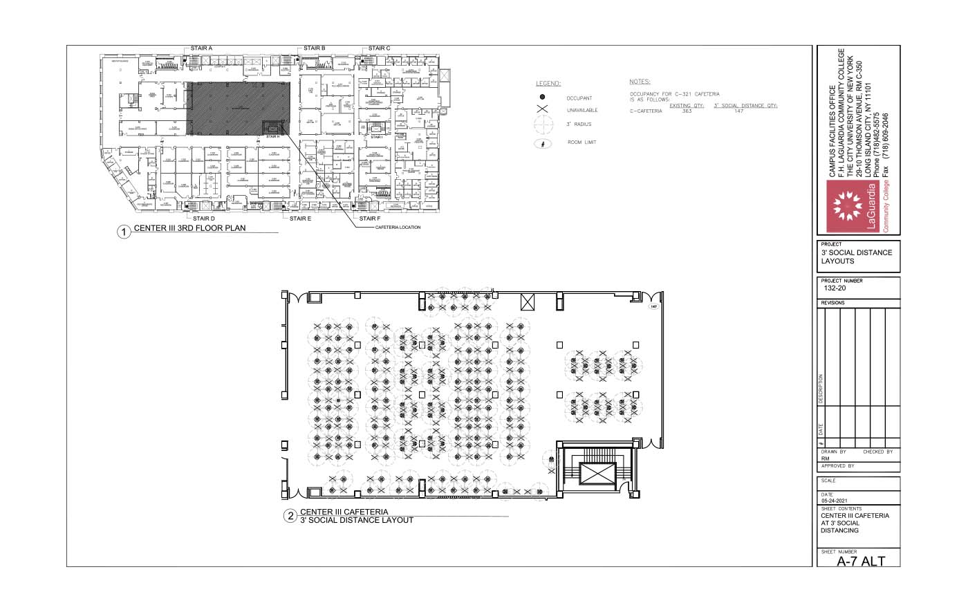 LaGuardia's campus facilities_centerIII 1st floor_Shenker hall 1st floor plan