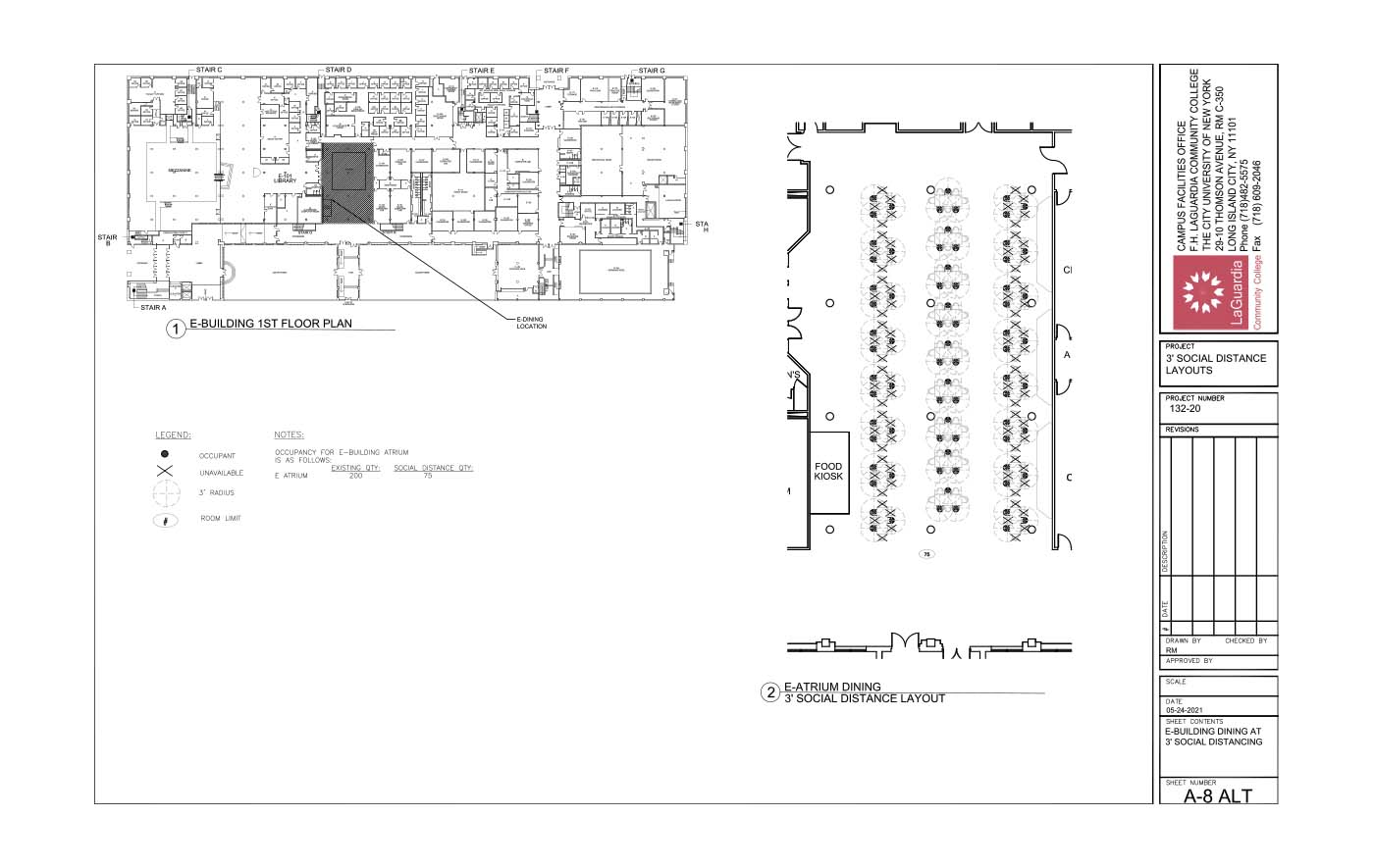 LaGuardia's campus facilities_E-building_center III 3rd floor plan