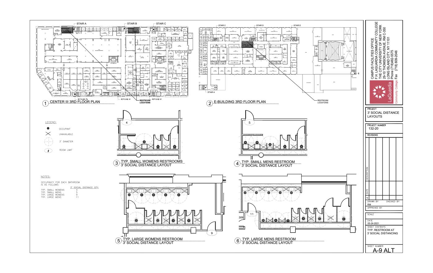 LaGuardia's campus facilities_centerIII 1st floor_Shenker hall 1st floor plan