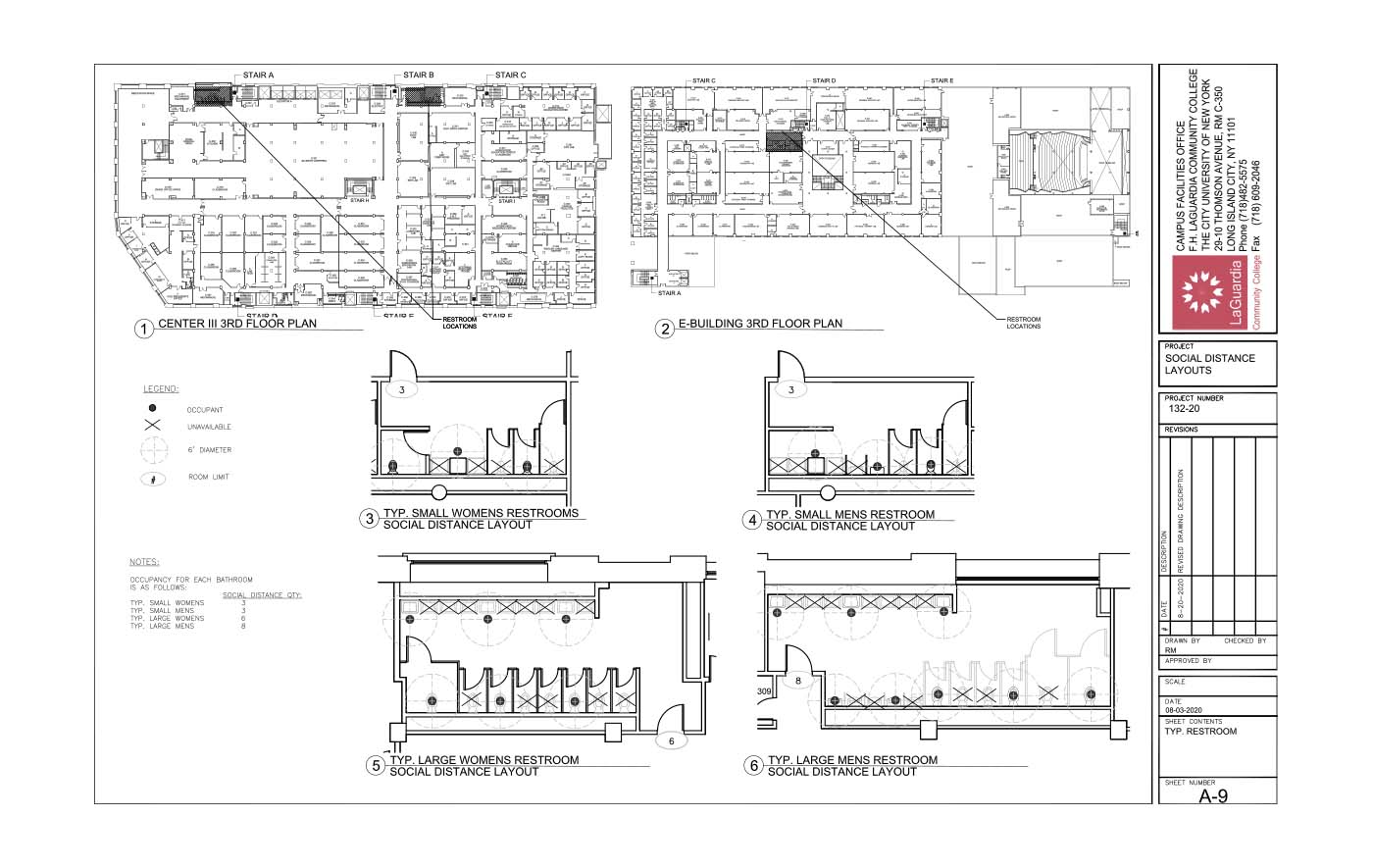 LaGuardia's campus facilities_E-building_center III 3rd floor plan