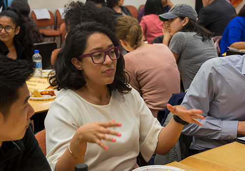 Students in conference