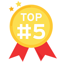 Icon of a badge of top # 5