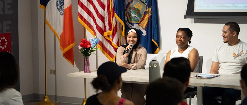 LHI Students in a Conference Panel