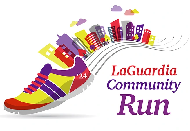 Official logo for the 2024 LaGuardia Community Run