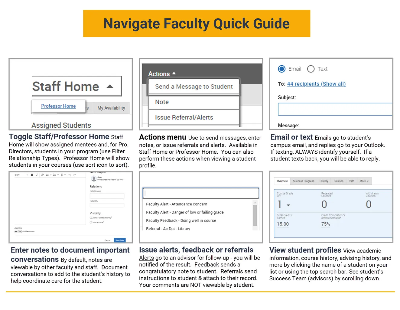 View the accessible PDF version of the Faculty Quick Guide at https://www.laguardia.edu/wp-content/uploads/2024/10/faculty-quick-guide.pdf