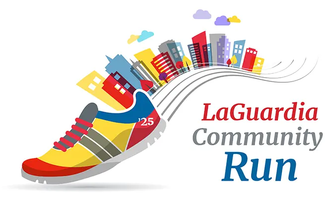 Official logo for the 2025 LaGuardia Community Run