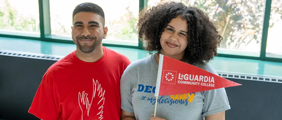 Students smiling