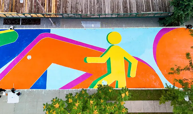 Join the March! LaGuardia and NYC DOT Celebrate Unveiling of NYC’s Largest Street Mural with Musical Procession and Ribbon-Cutting
