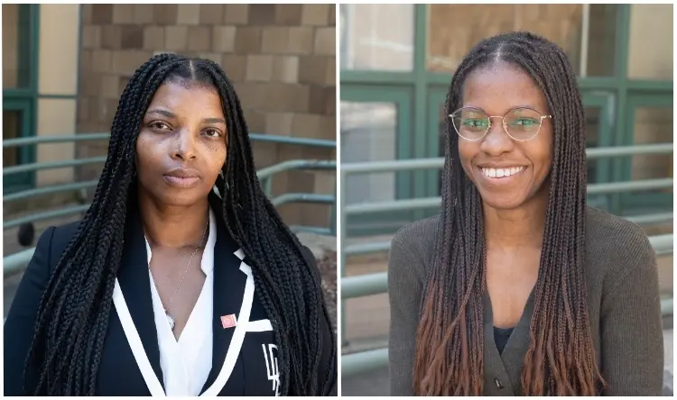 Pictured from left to right: Tamoy Bloomfield and Jessicah Erondu.