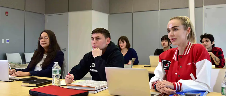 Students in a classroom learning