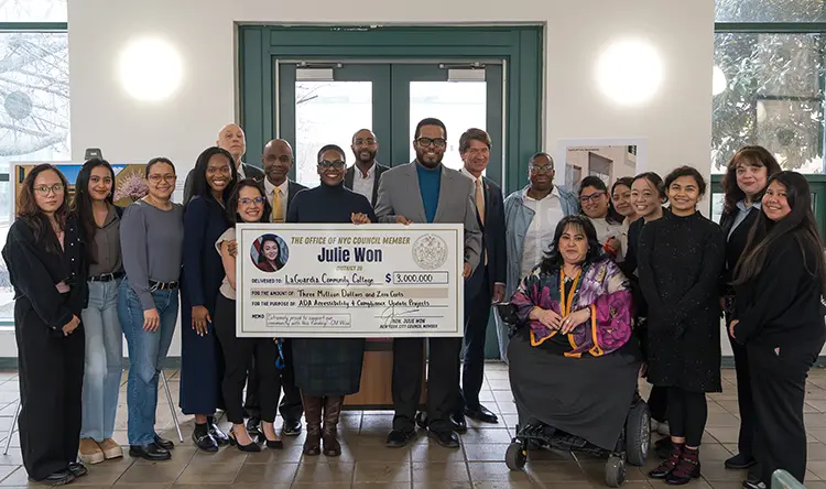 LaGuardia Community College Recognizes Council Member Julie Won for $3 Million Investment in ADA and Energy-Efficiency Upgrades