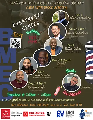 LaGuardia Community College’s New Barbershop Series Offers Free Haircuts, Real Talk, and Community for Black Male Students
